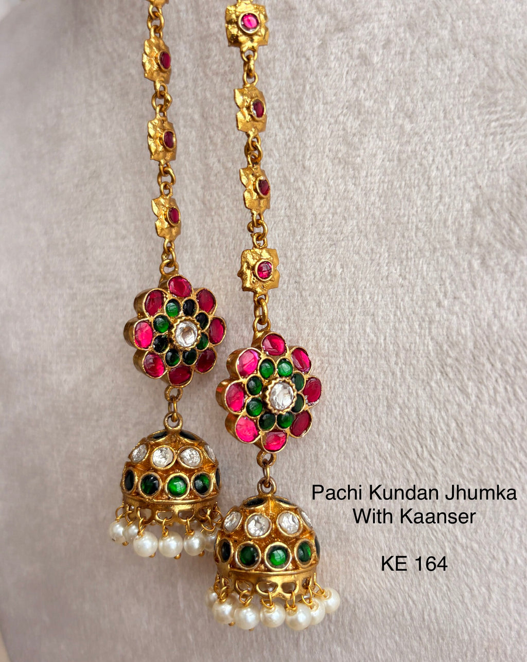 Indo Contemporary Jhumka with Kaanser