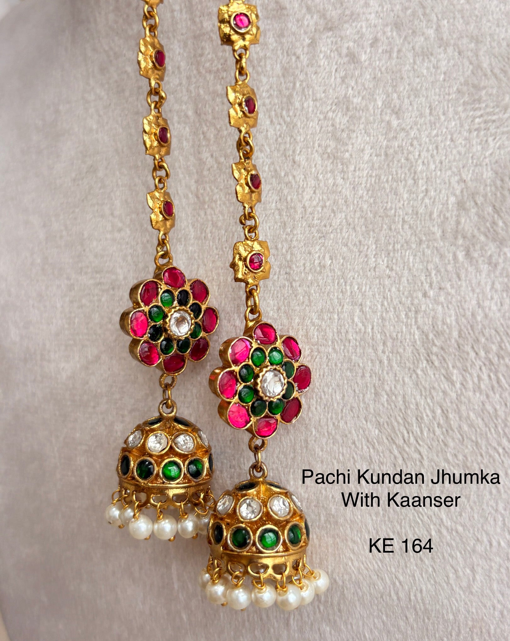 Indo Contemporary Jhumka with Kaanser