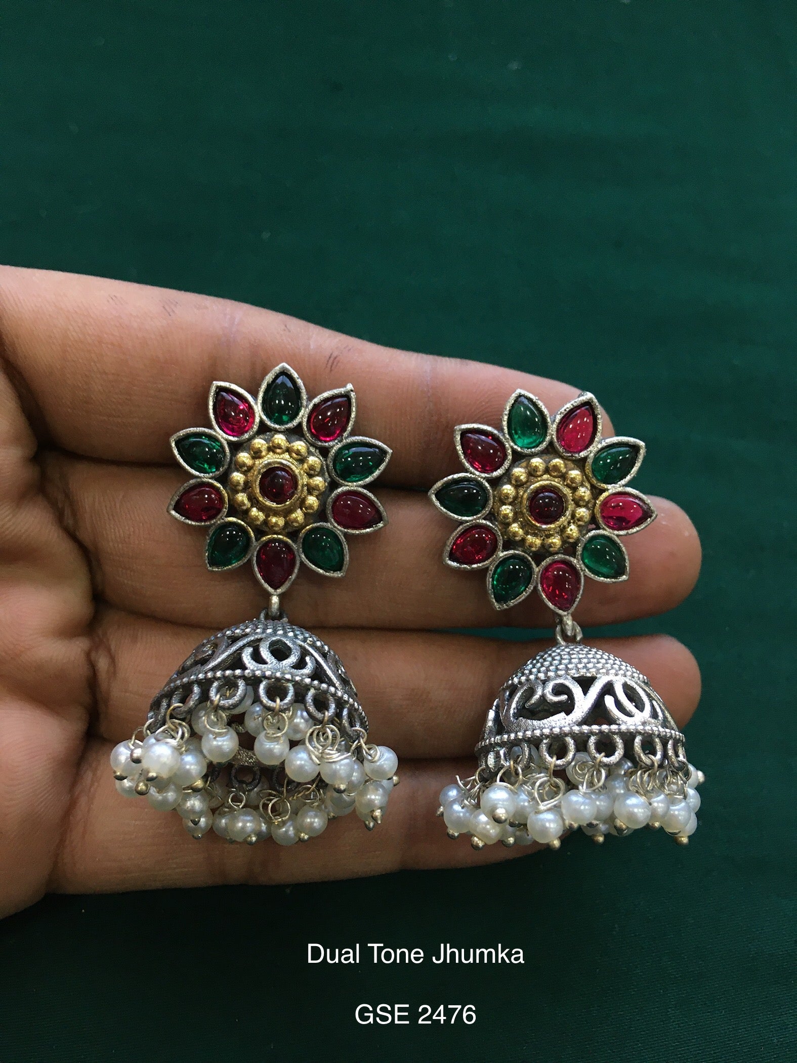 Antique Dual Tone Jhumka