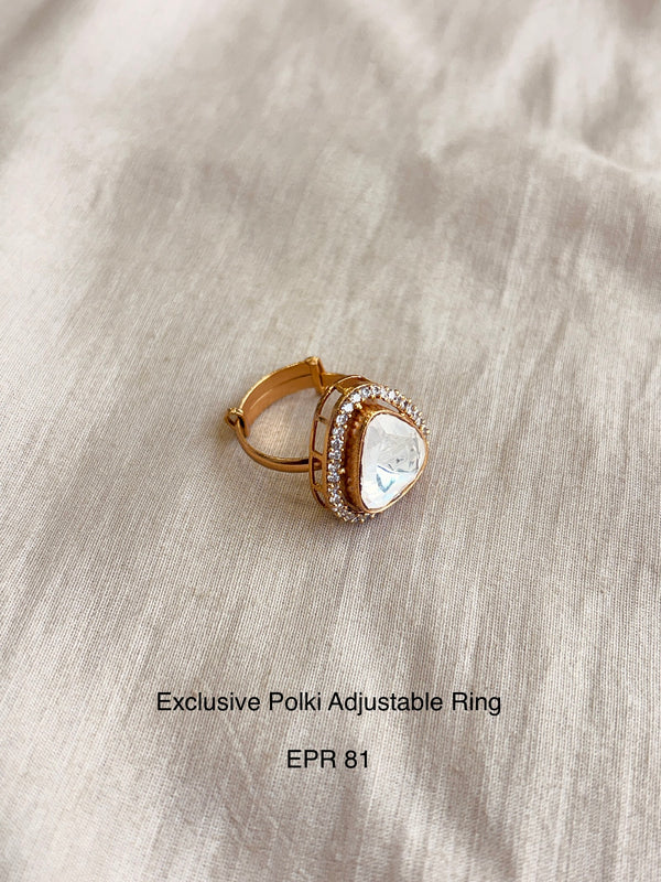 Demi fine moissanite ring