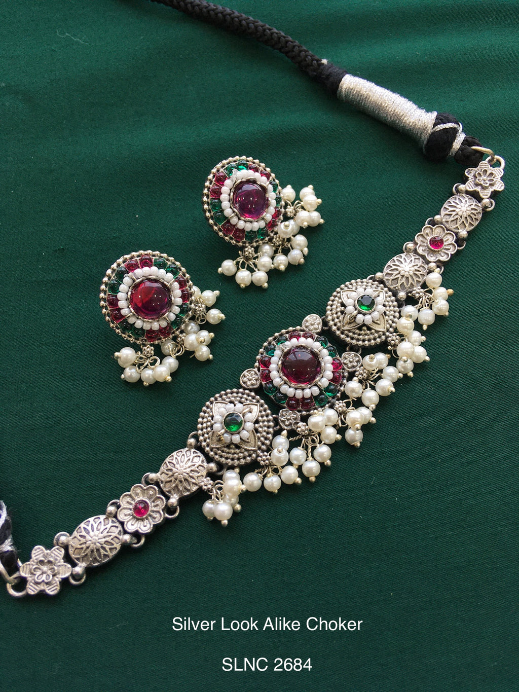 Silver Look Alike Choker