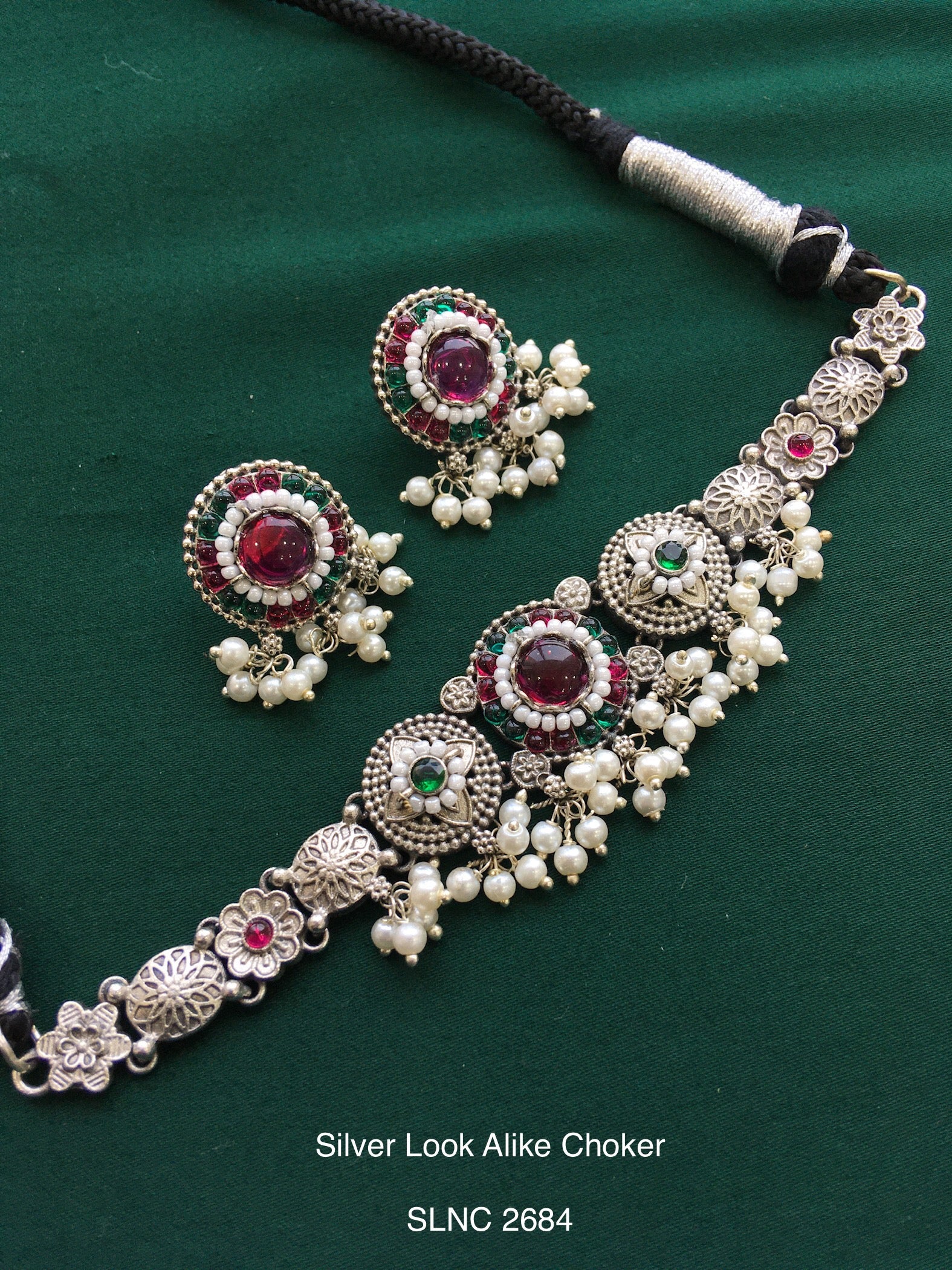 Silver Look Alike Choker