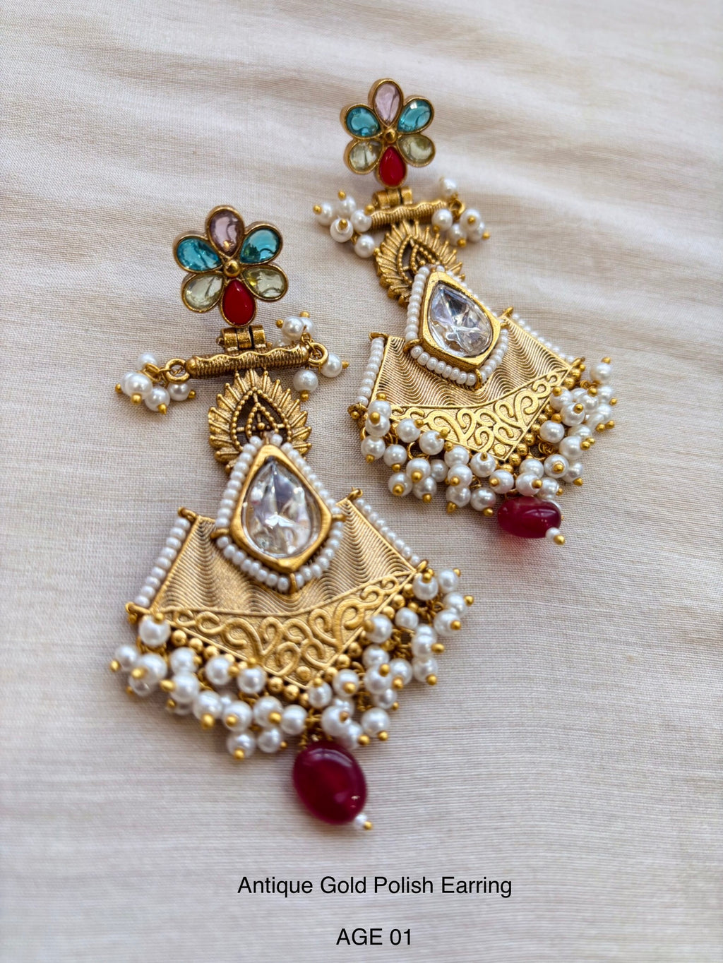 Ethno Gold Earring