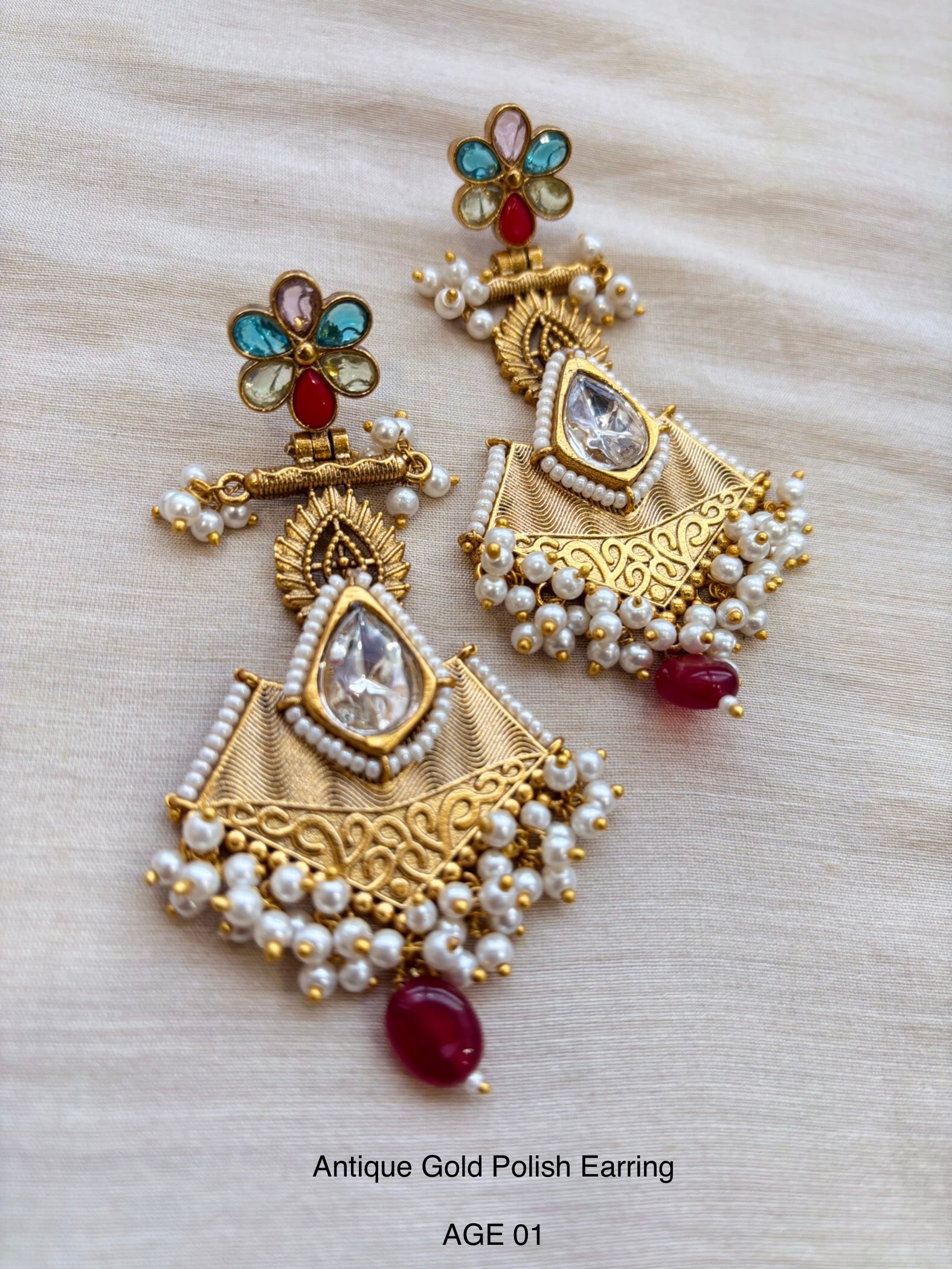 Ethno Gold Earring