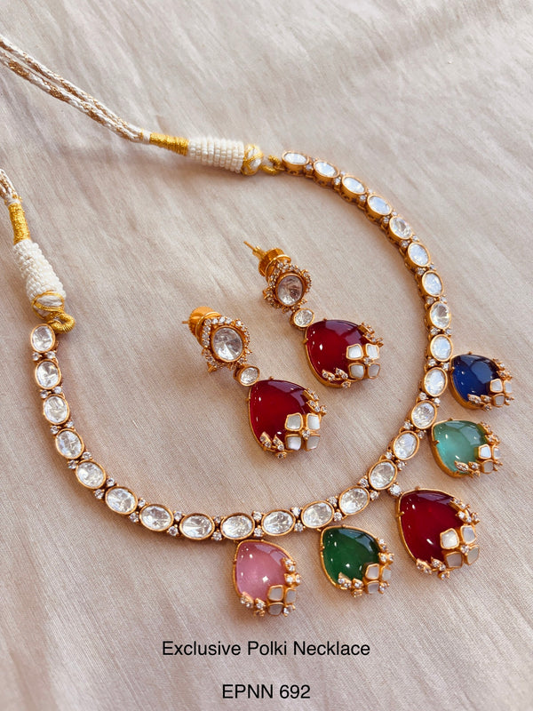 Demi fine Polki necklace