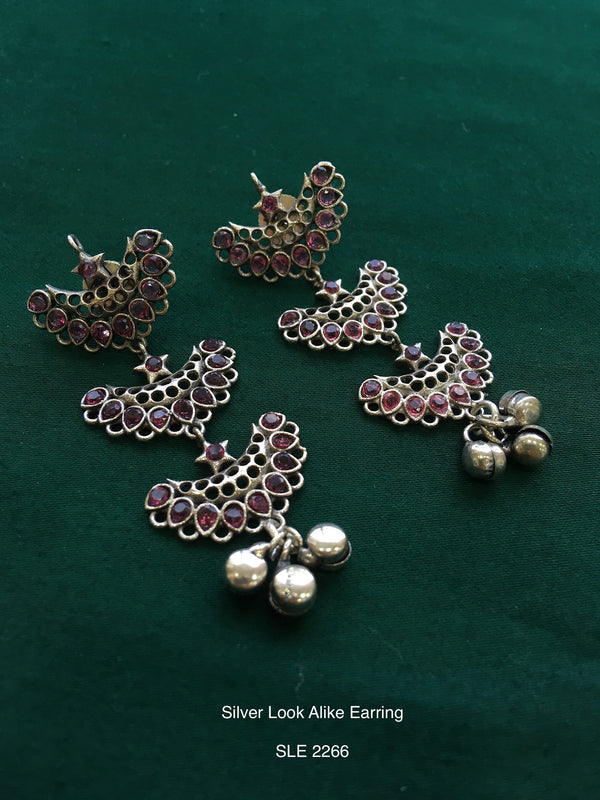 Antique Silver Tone Earring