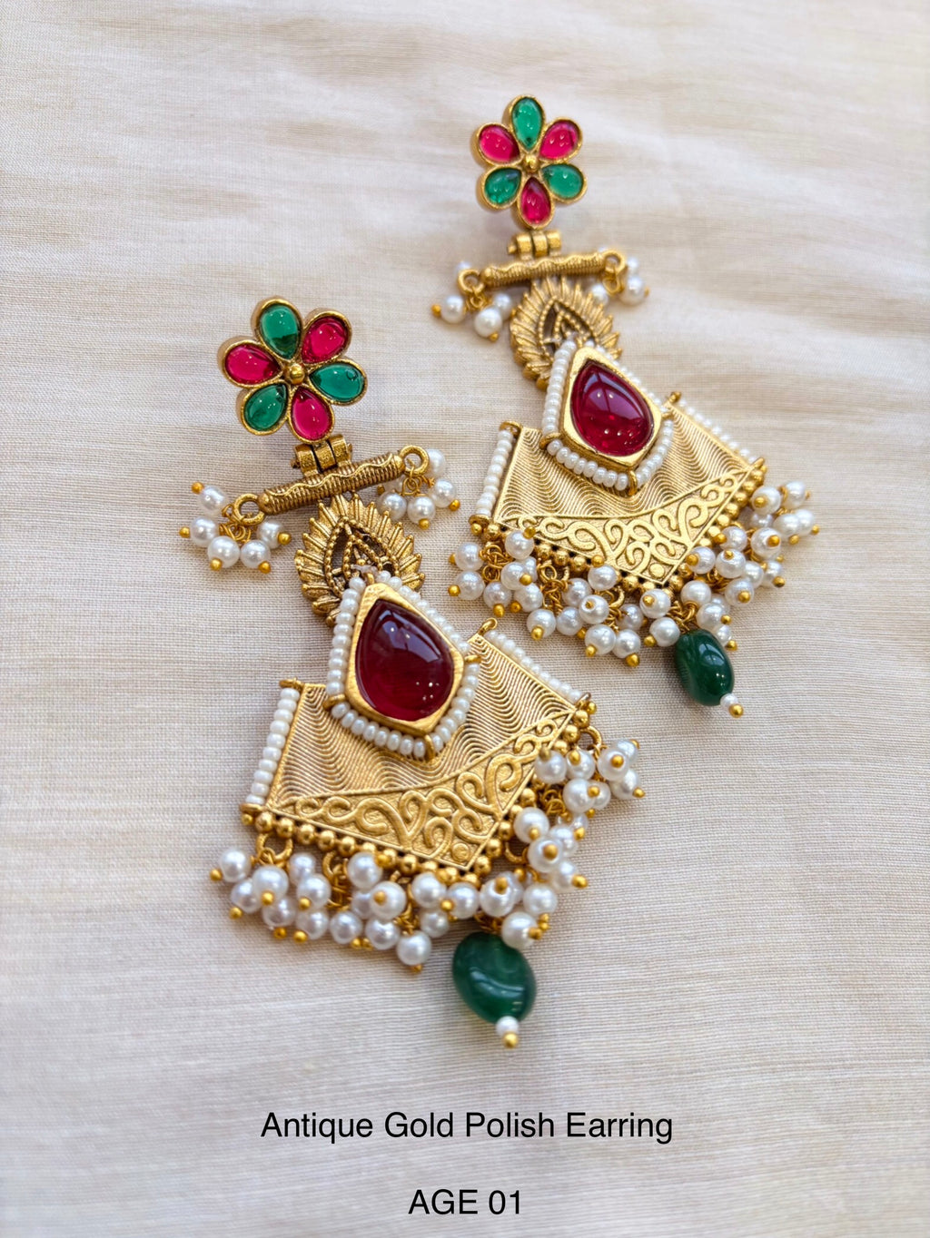 Ethno Gold Earring