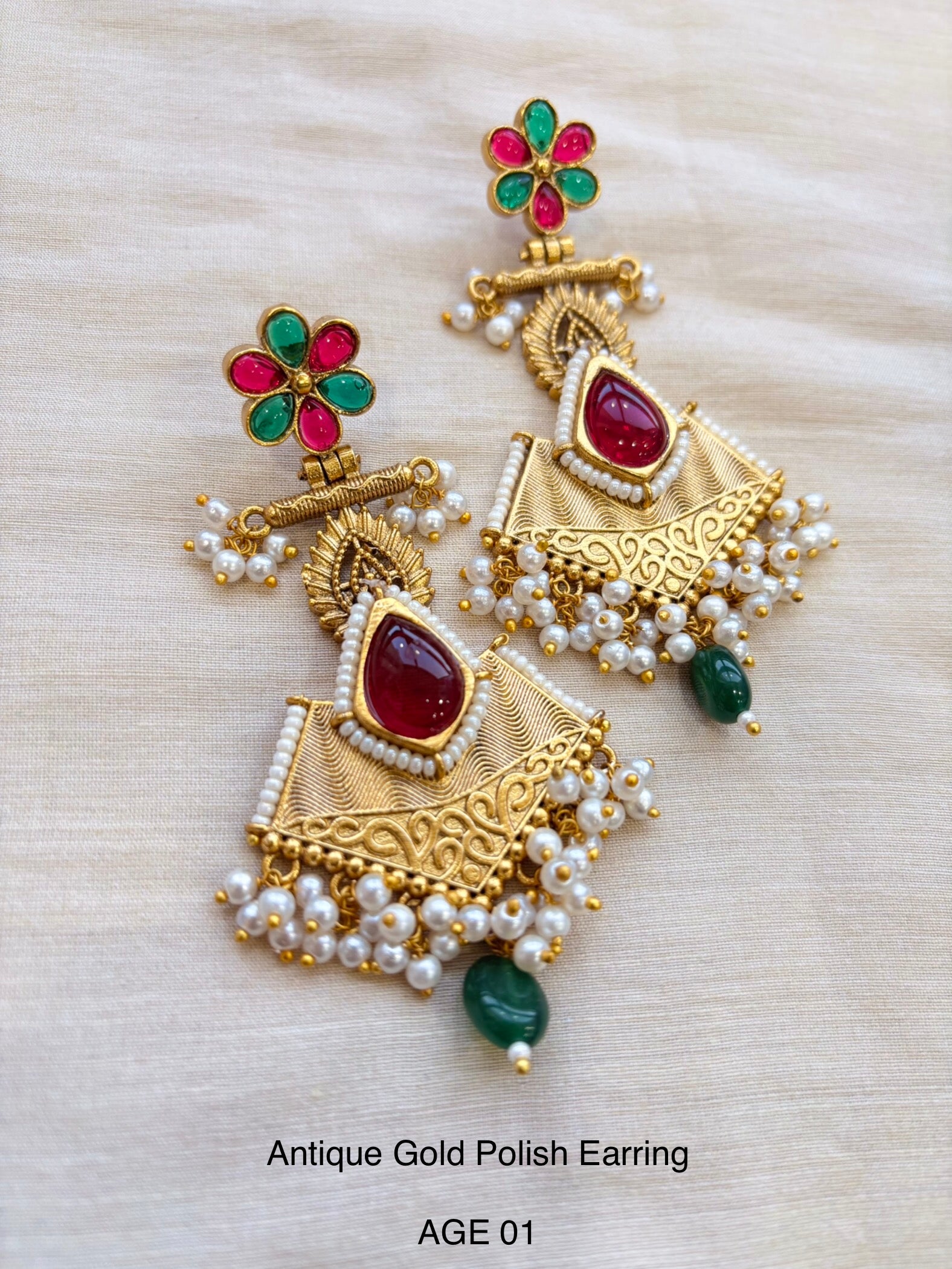 Ethno Gold Earring