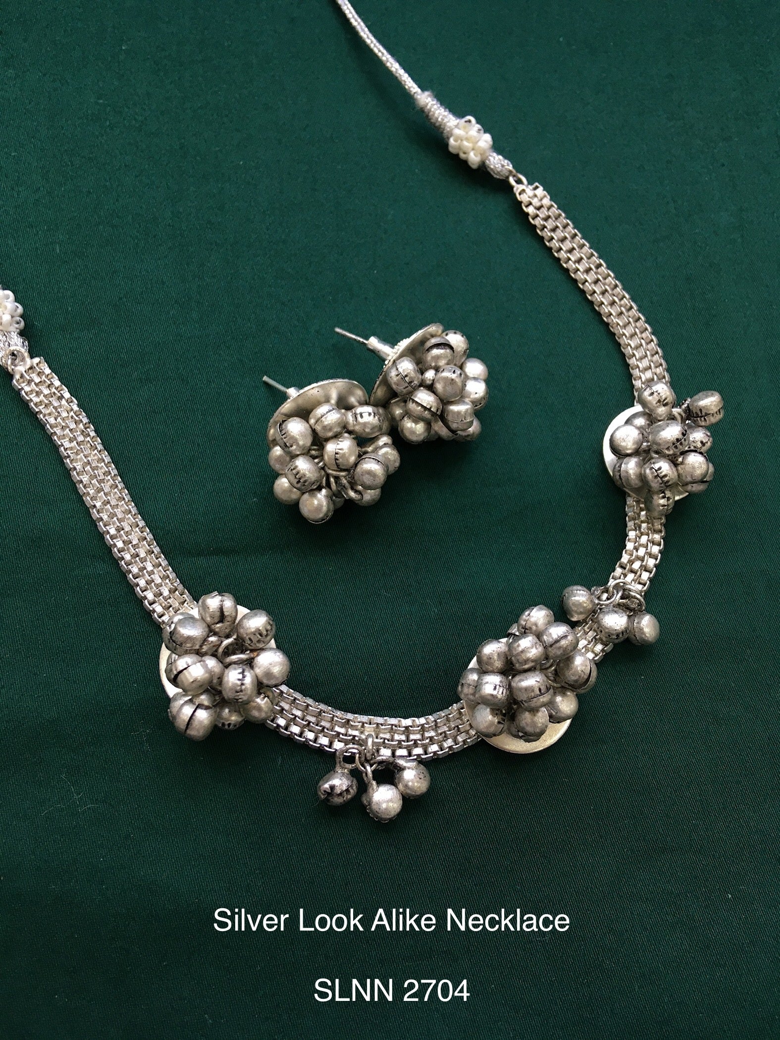 Antique Silver Tone Necklace