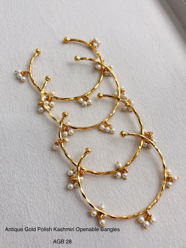 Ethno Gold Bangles