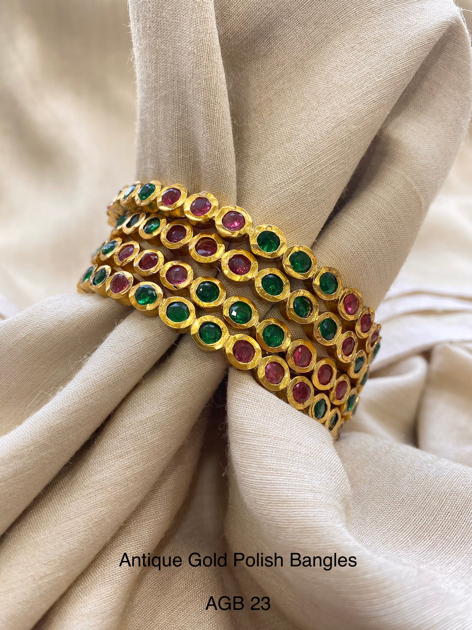 Ethno Gold Bangles