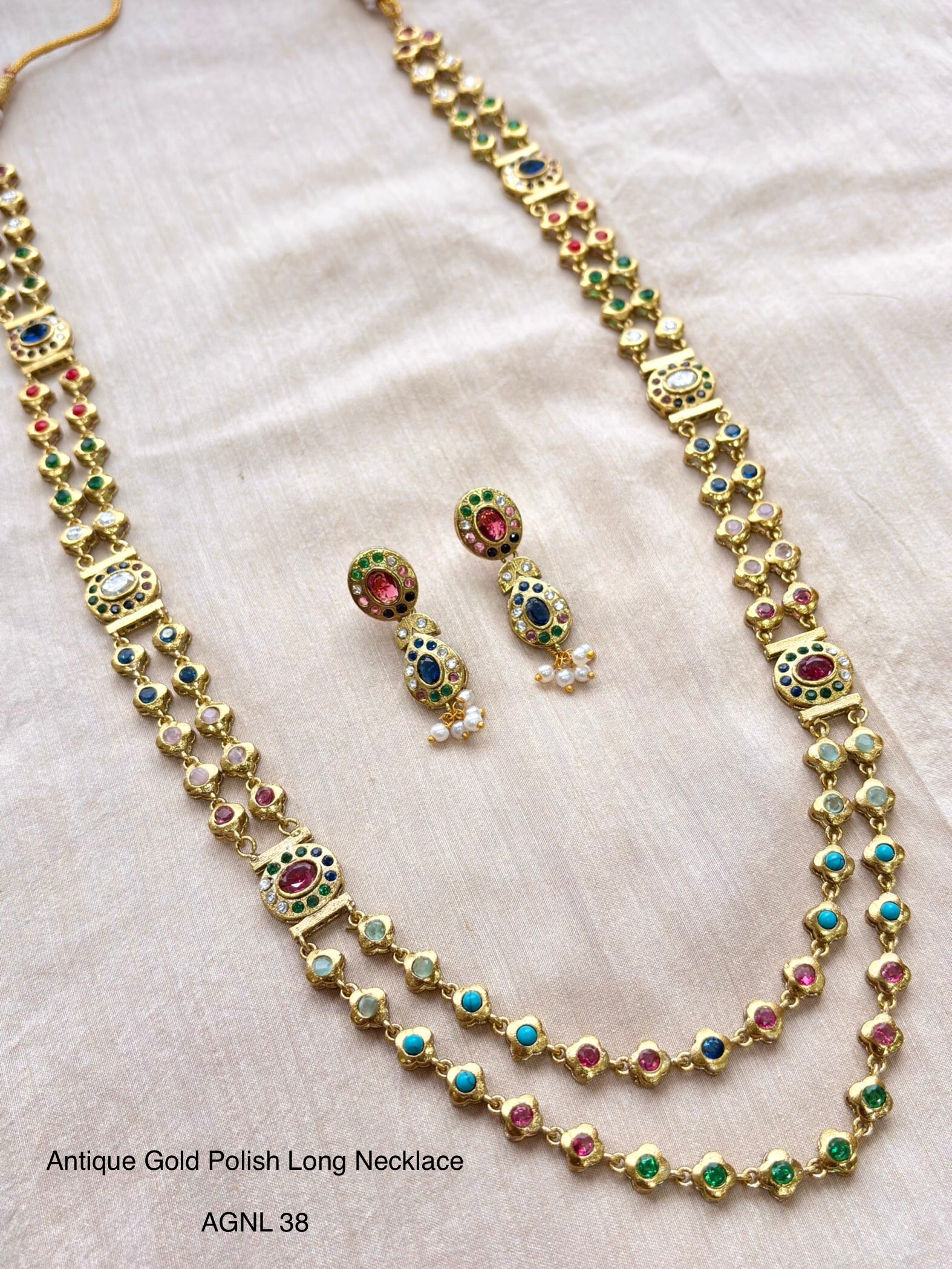 Ethno Gold Long Necklace