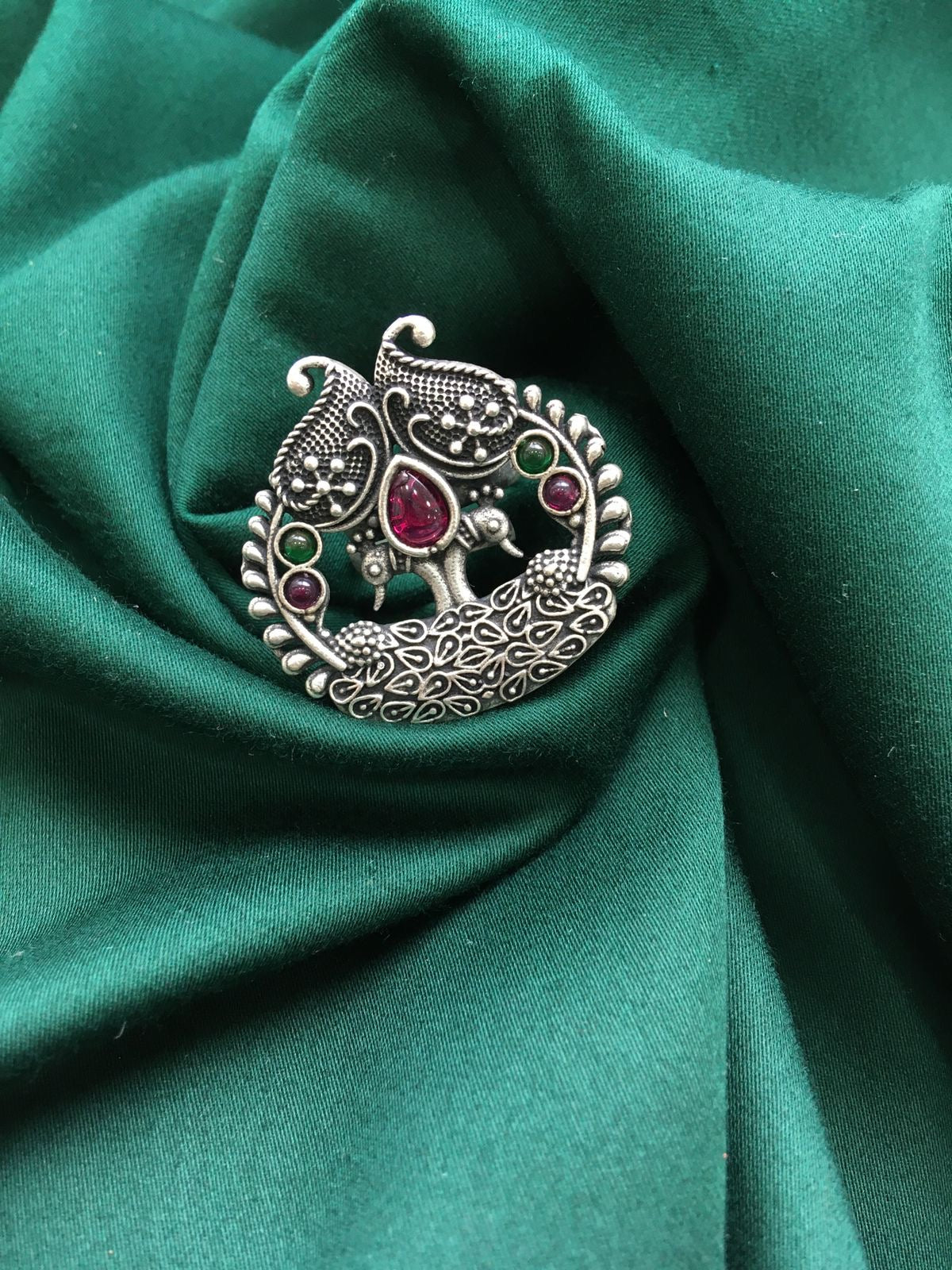 Silver Look Alike Adjustable Ring