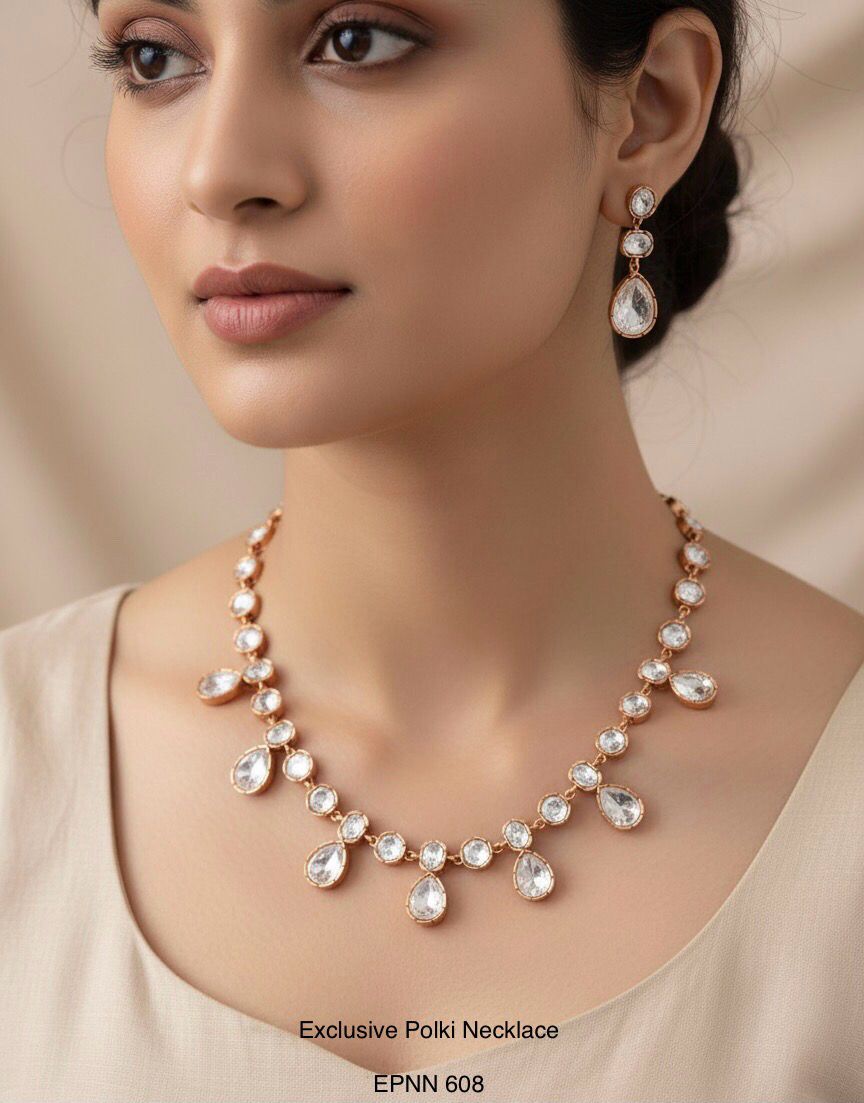 Demi Fine Moisannite Polki Necklace