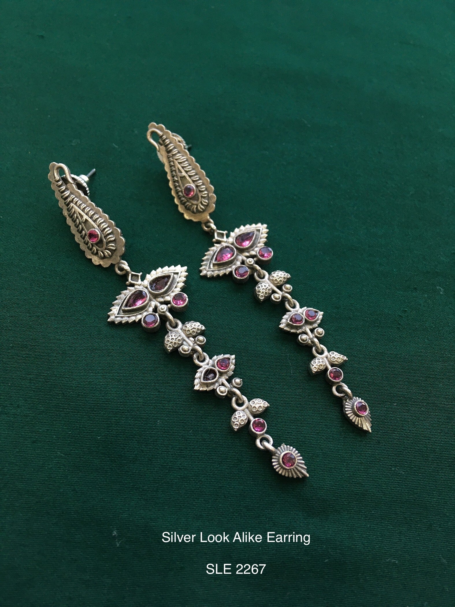 Antique Silver Tone Earring