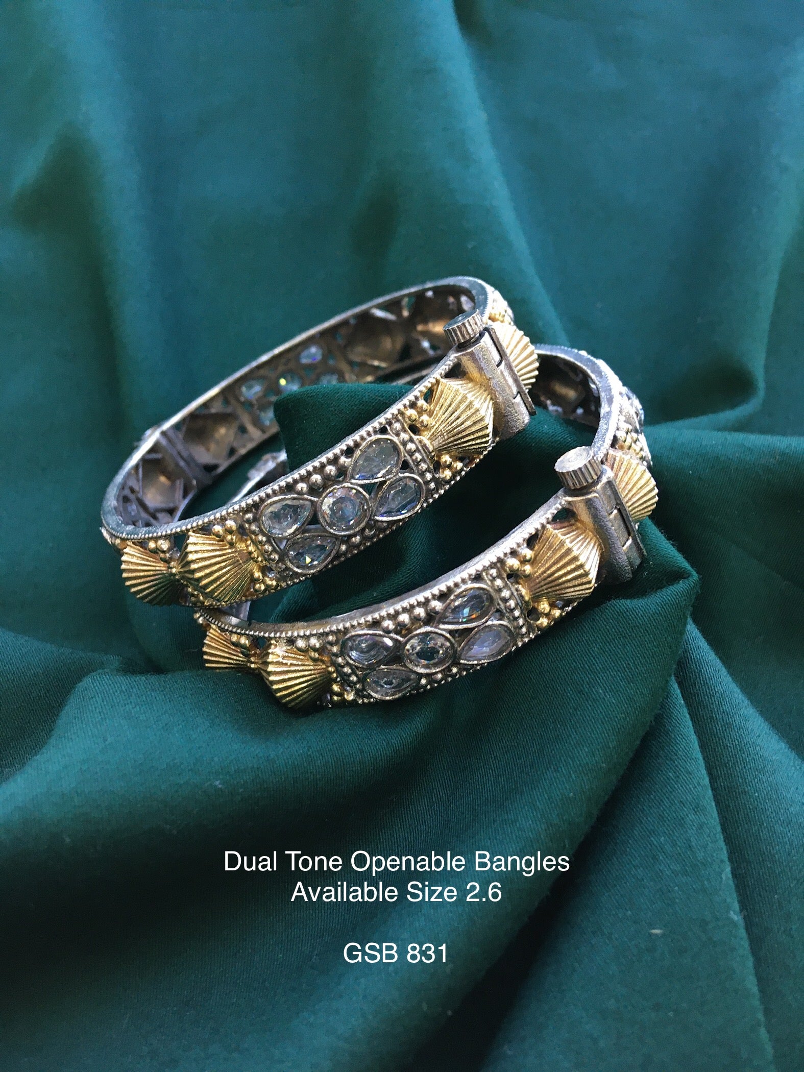 Antique Dual Tone Bangles
