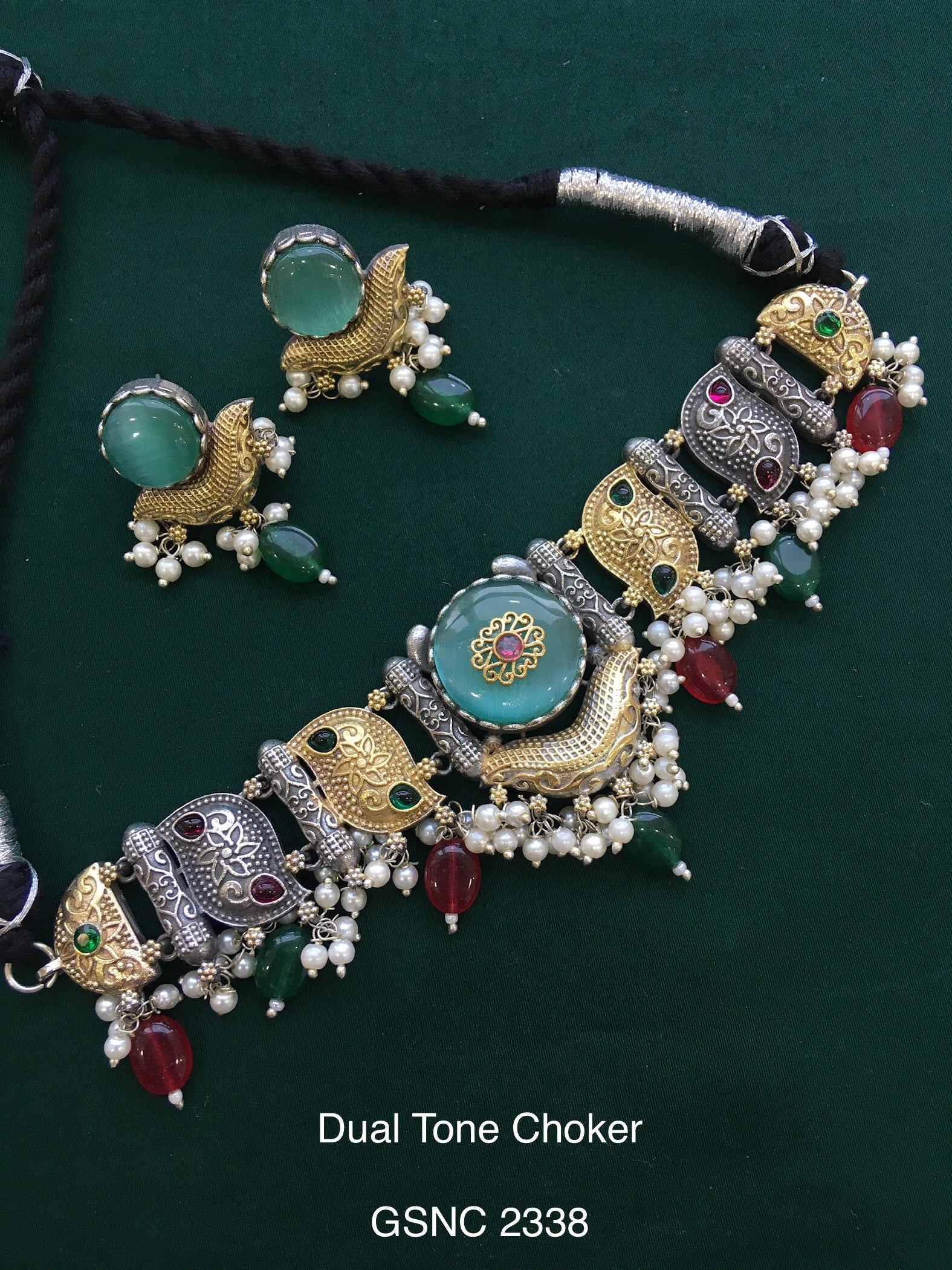 Antique Dual Tone Choker