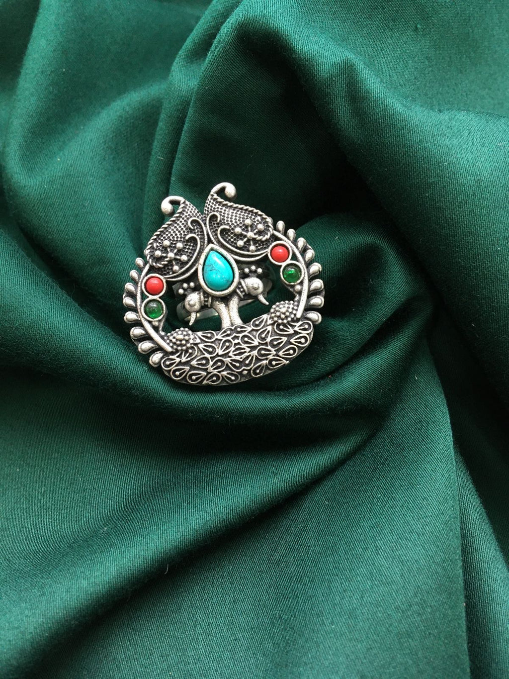 Silver Look Alike Adjustable Ring