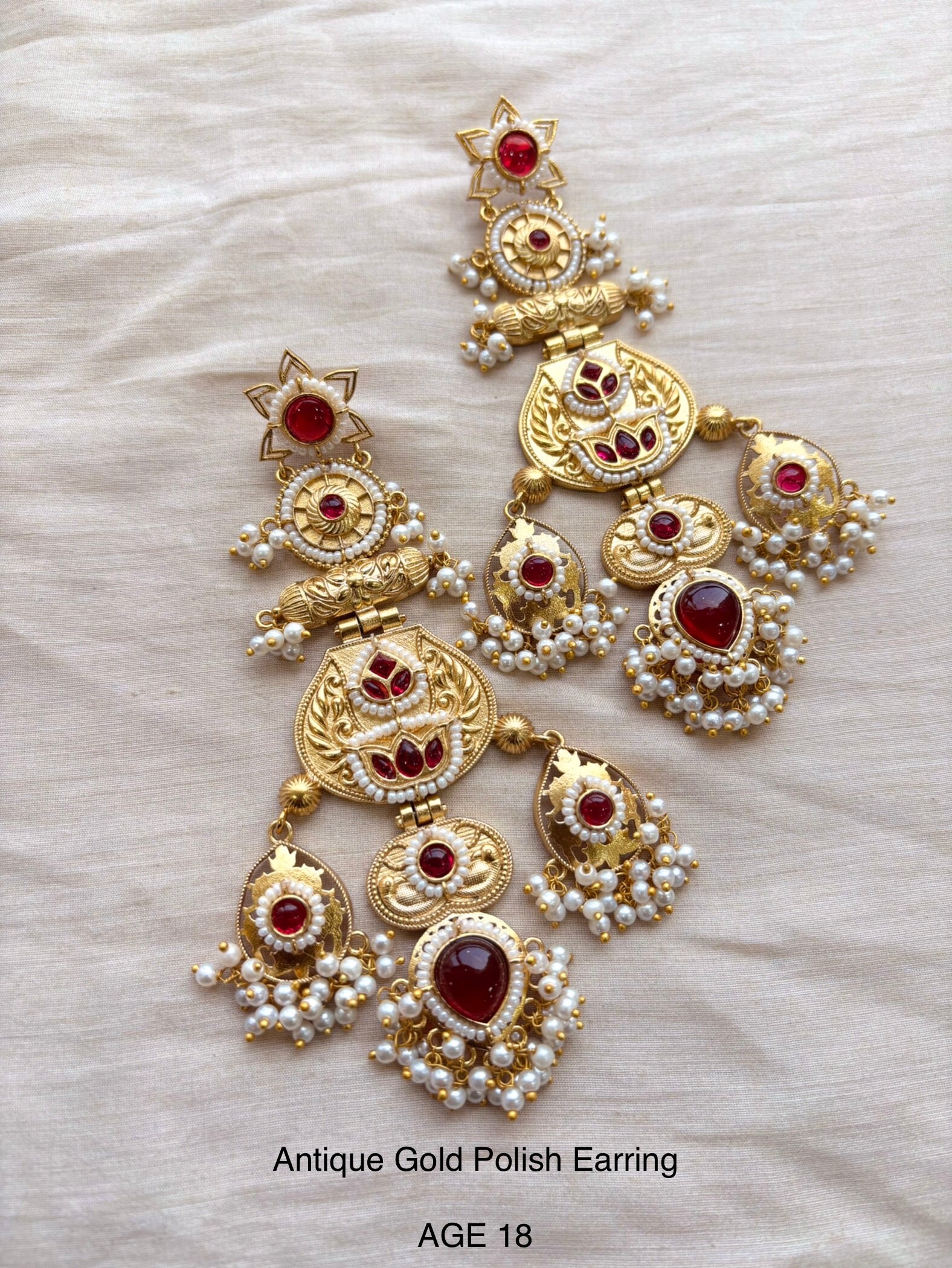 Ethno Gold Earring