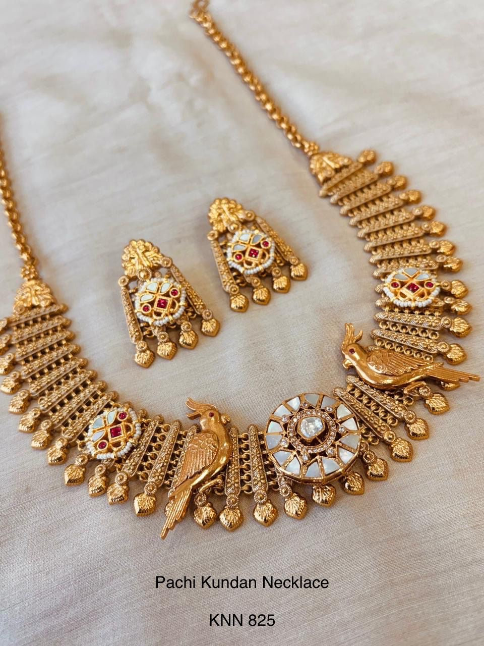 Handcrafted Jadau Patta Necklace