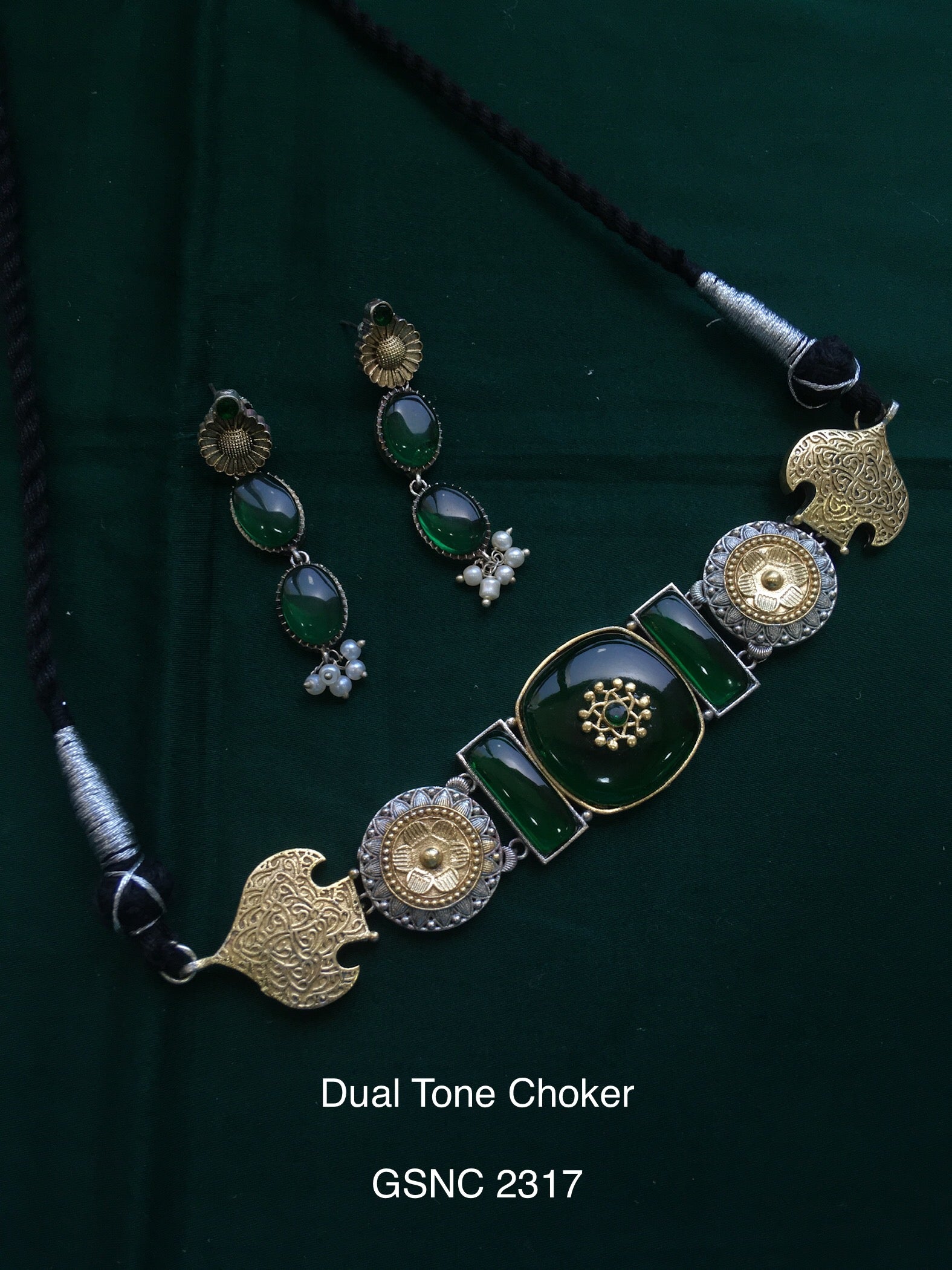 Antique Dual Tone Choker