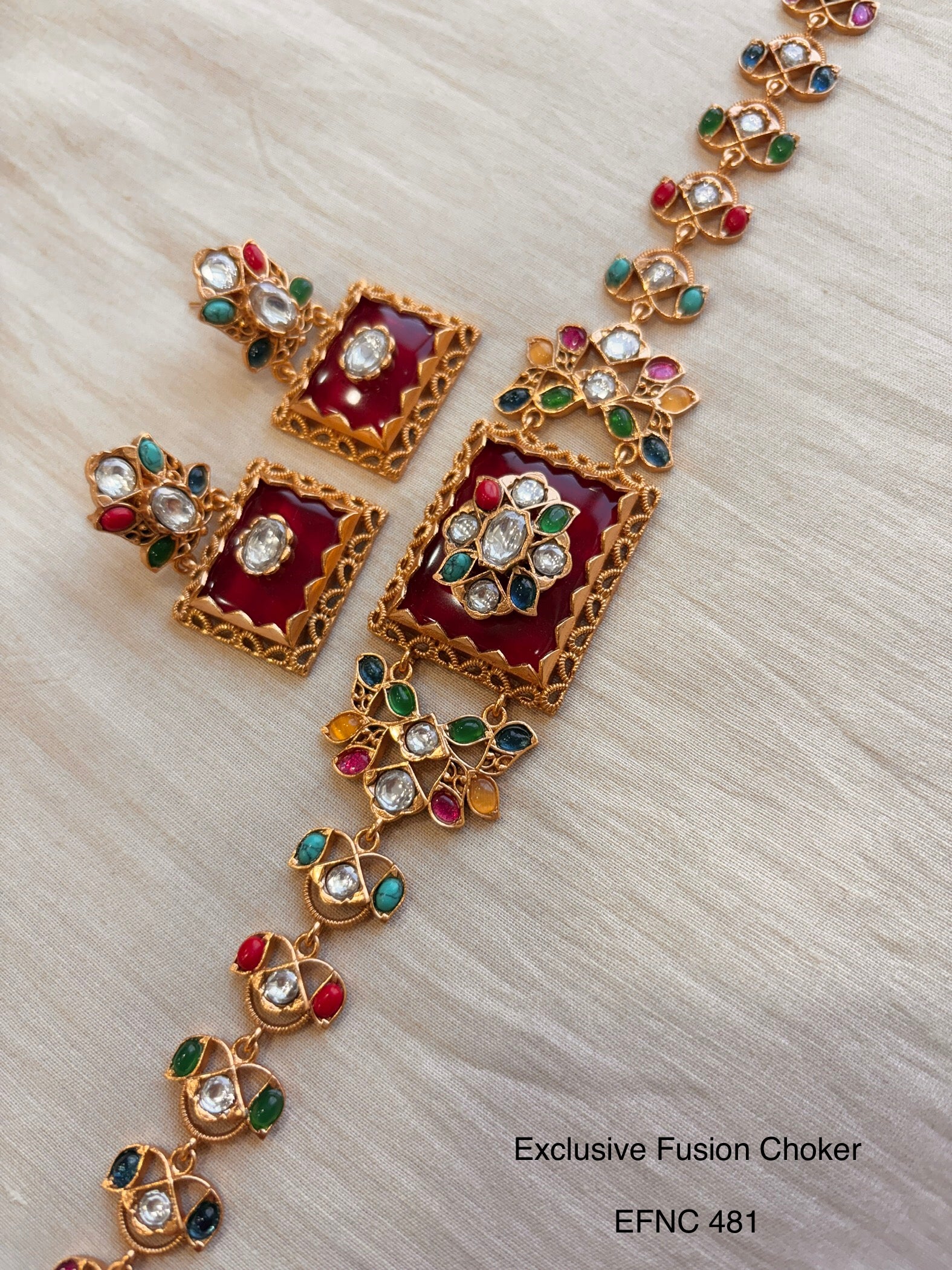 Neo Traditional Polki Choker