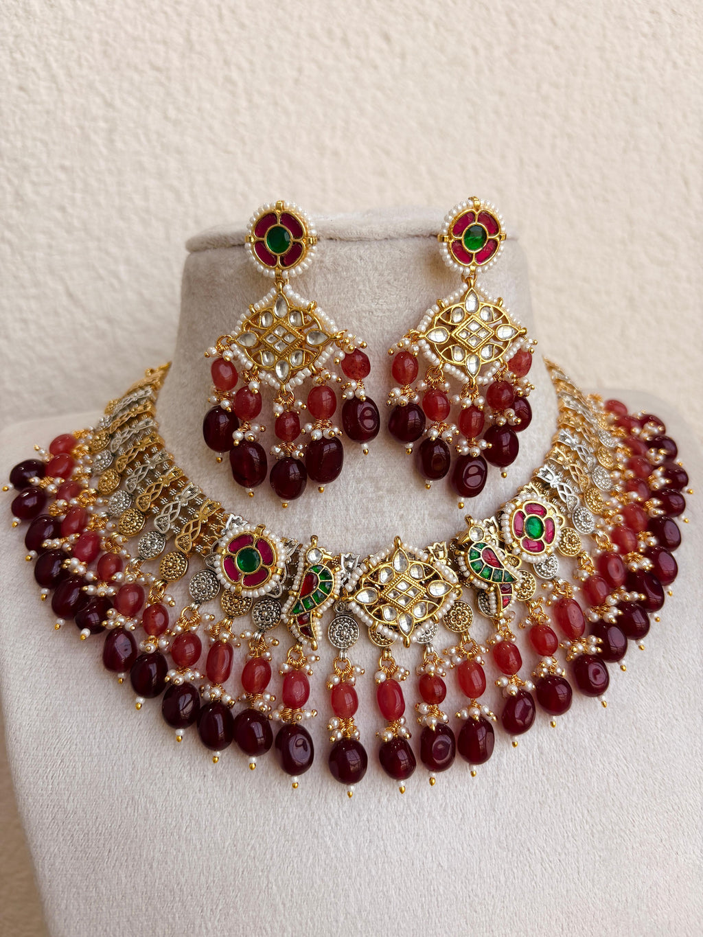 Handcrafted Jadau Fusion Necklace