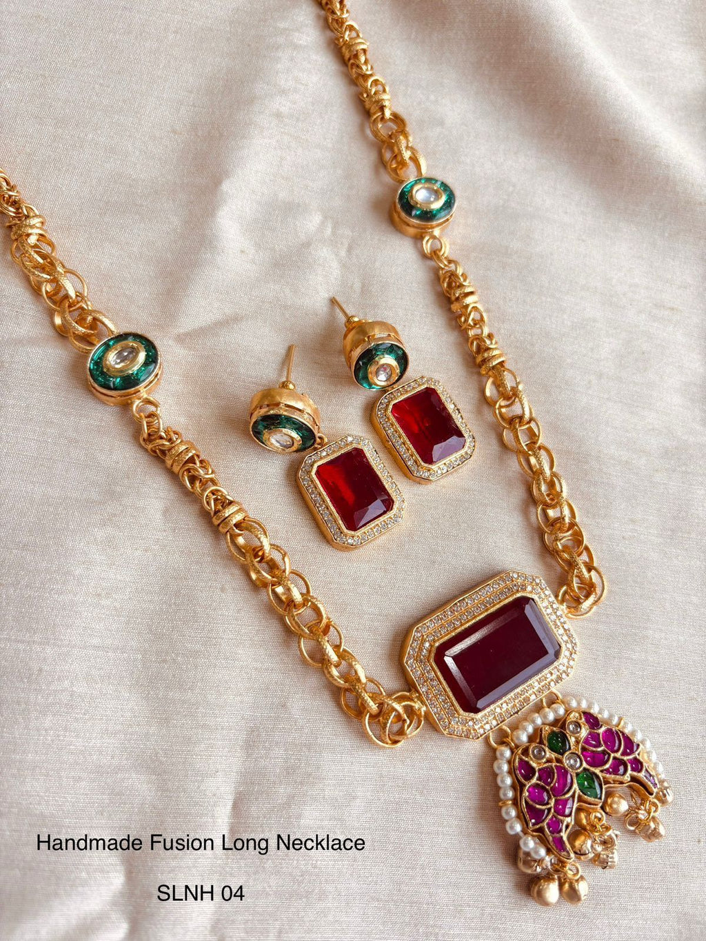 Stone Fusion Long Necklace