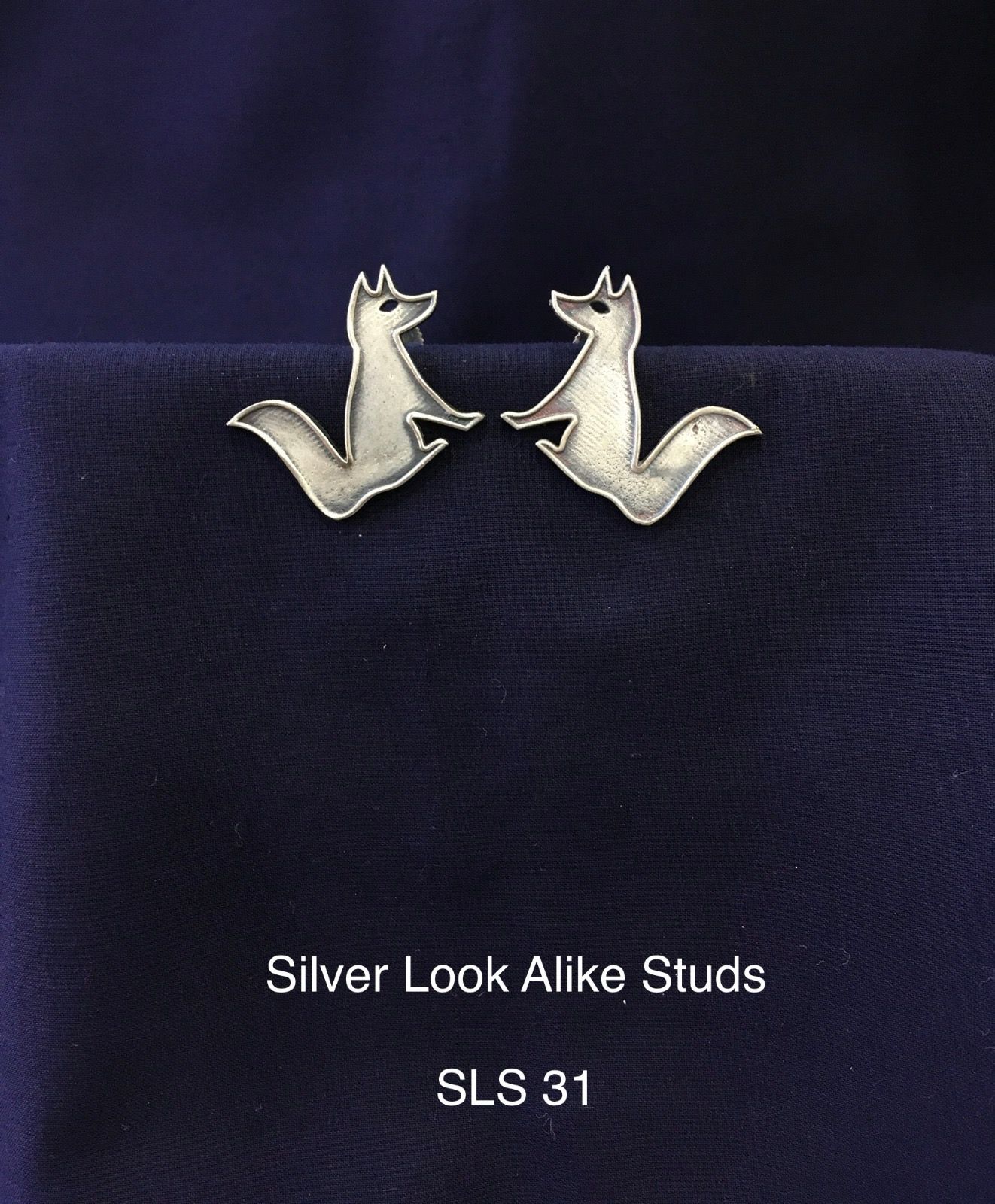 Silver Look Alike Studs