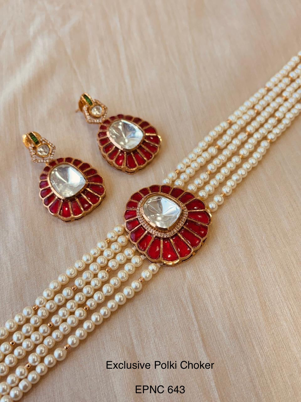 Demi fine Polki choker