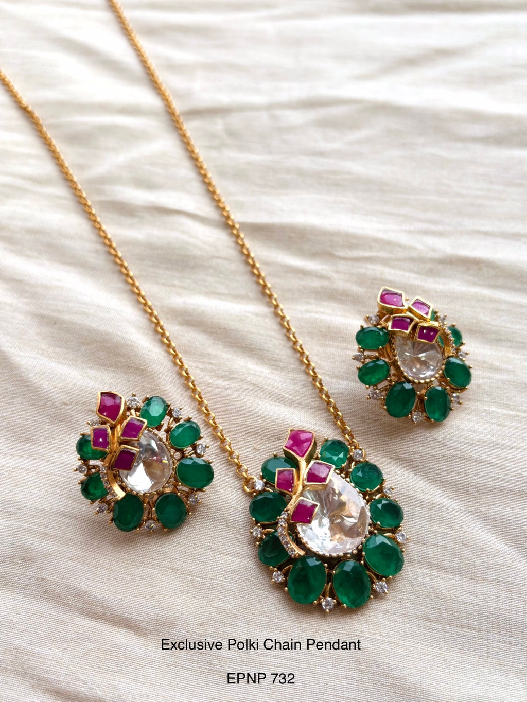Demi Fine Polki Chain Pendant