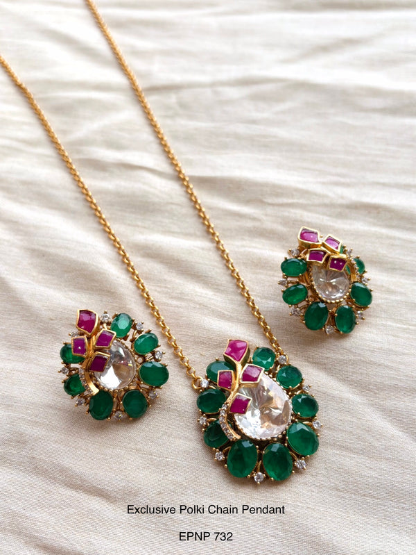 Demi Fine Polki Chain Pendant
