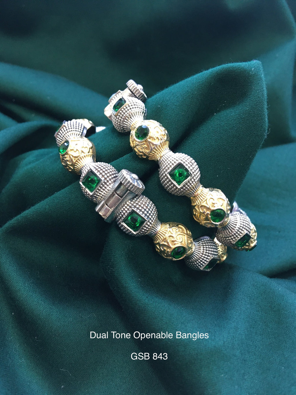Antique Dual Tone Bangles