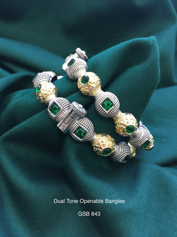 Antique Dual Tone Bangles