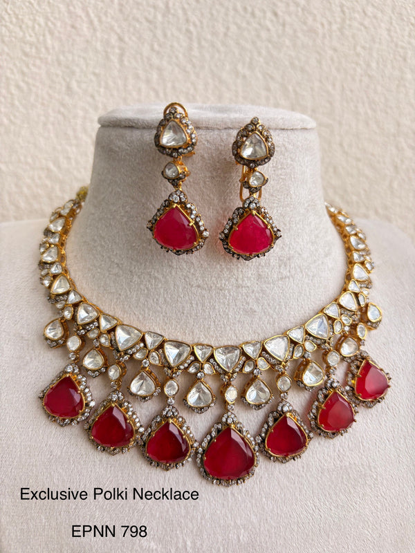 Demi Fine Moisannites And Doblet Necklace