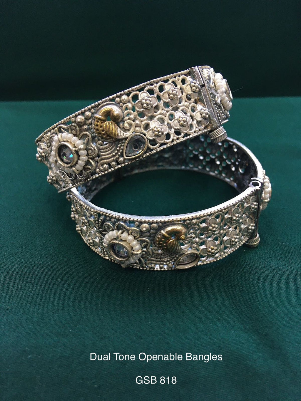 Dual Tone Openable Bangles