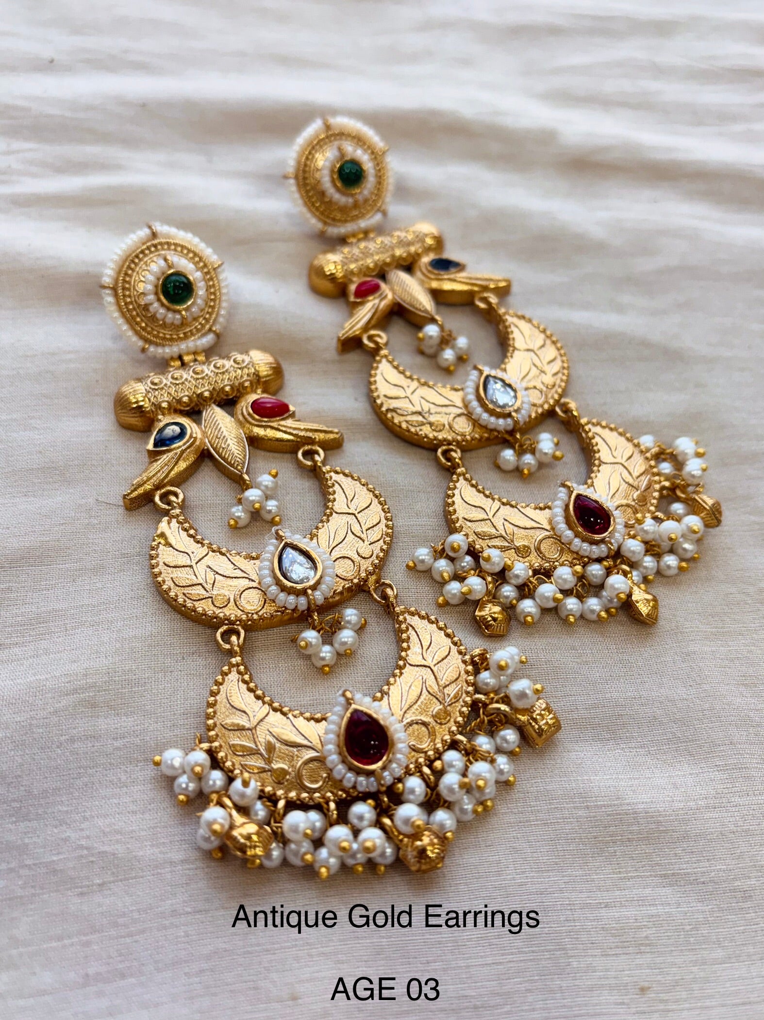 Ethno Gold Earring
