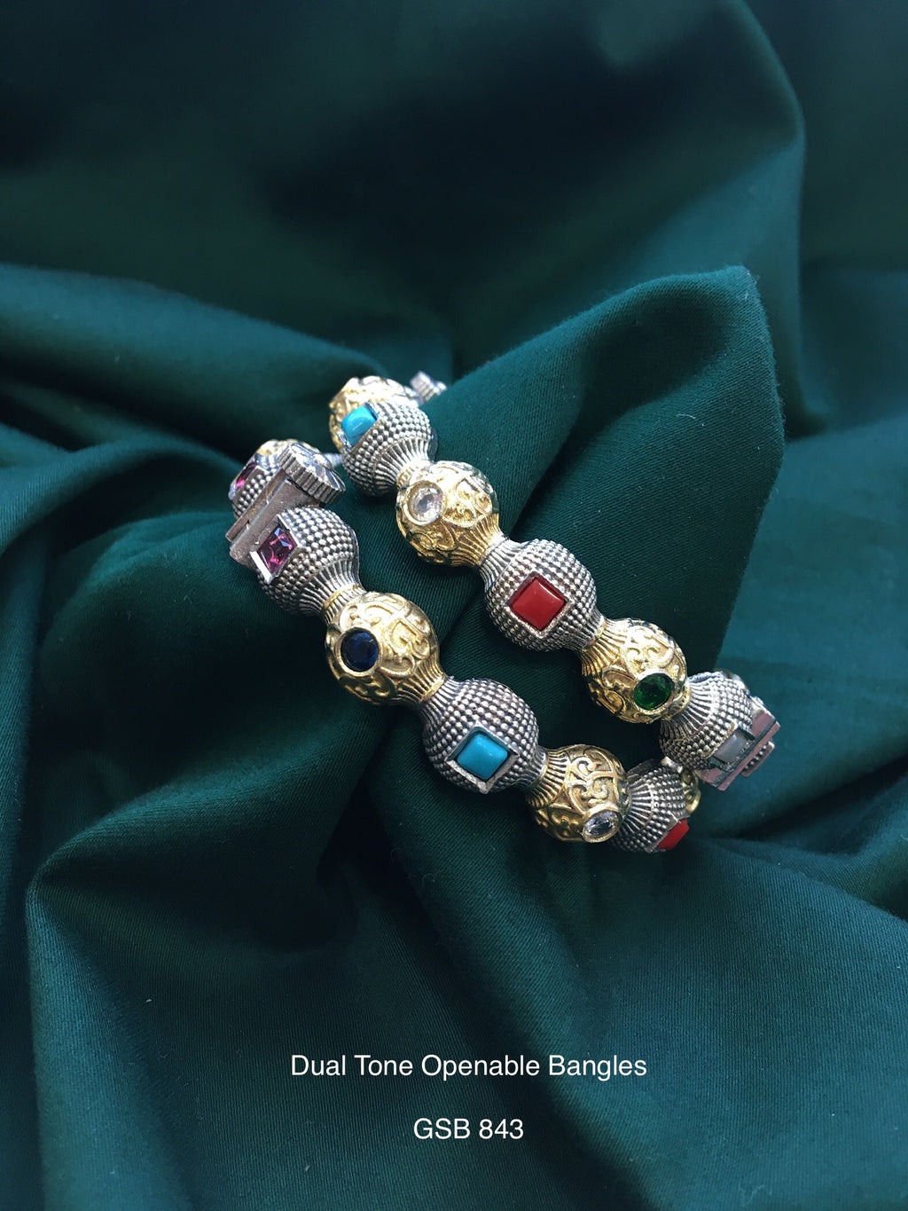 Antique Dual Tone Bangles