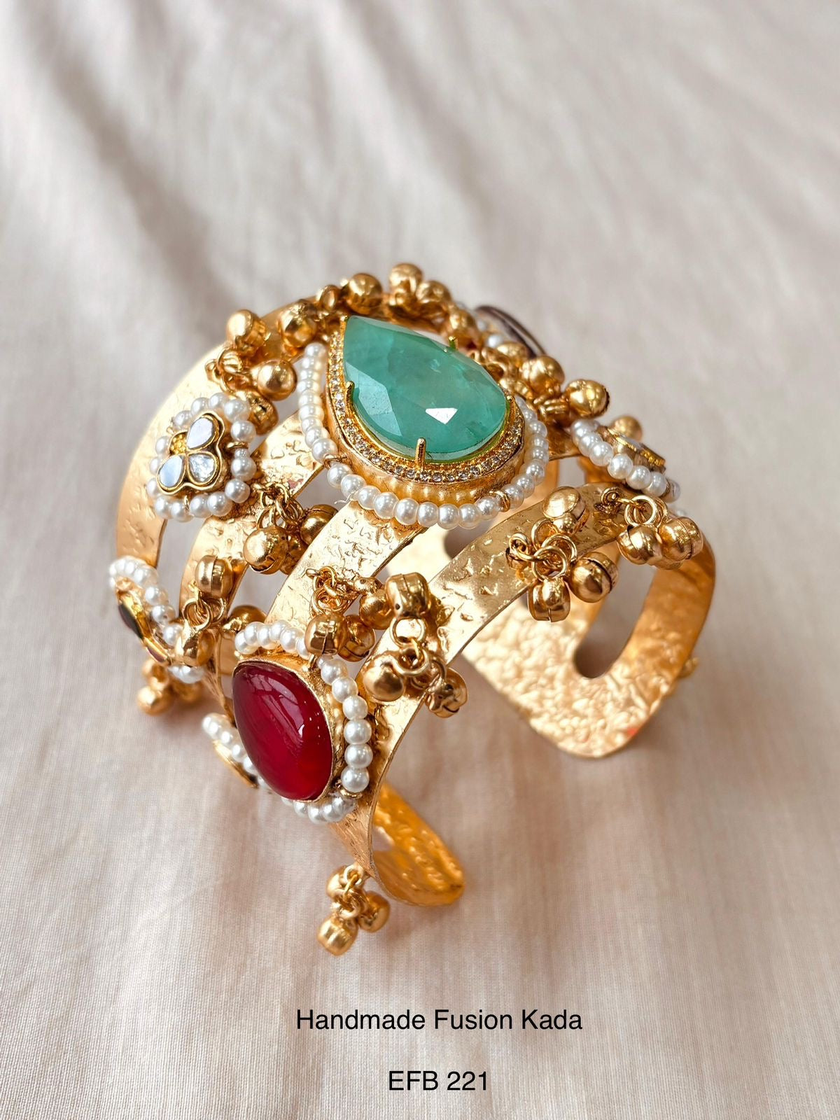 Ethno Stone Adjustable Kada