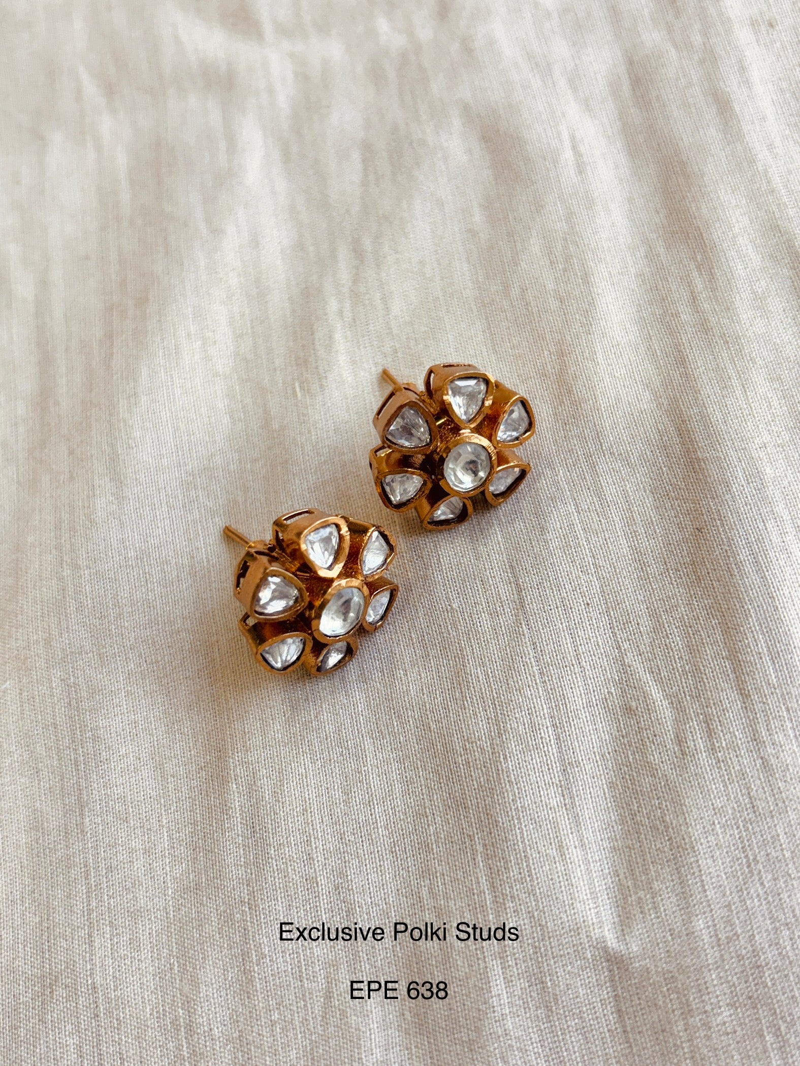 Demi Fine Polki Studs
