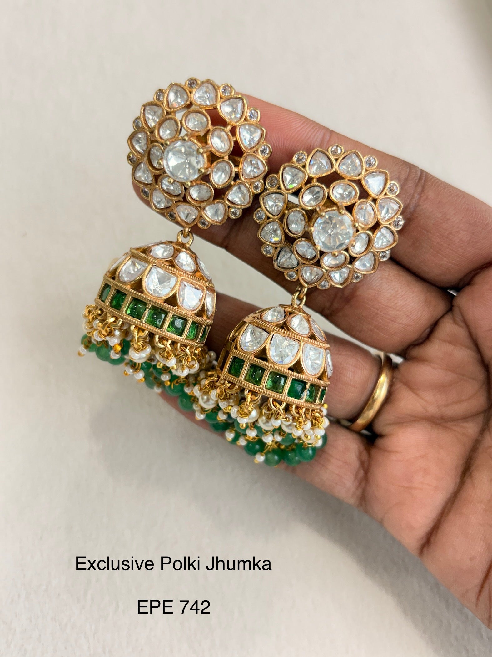 Demi Fine Moisannites Jhumka
