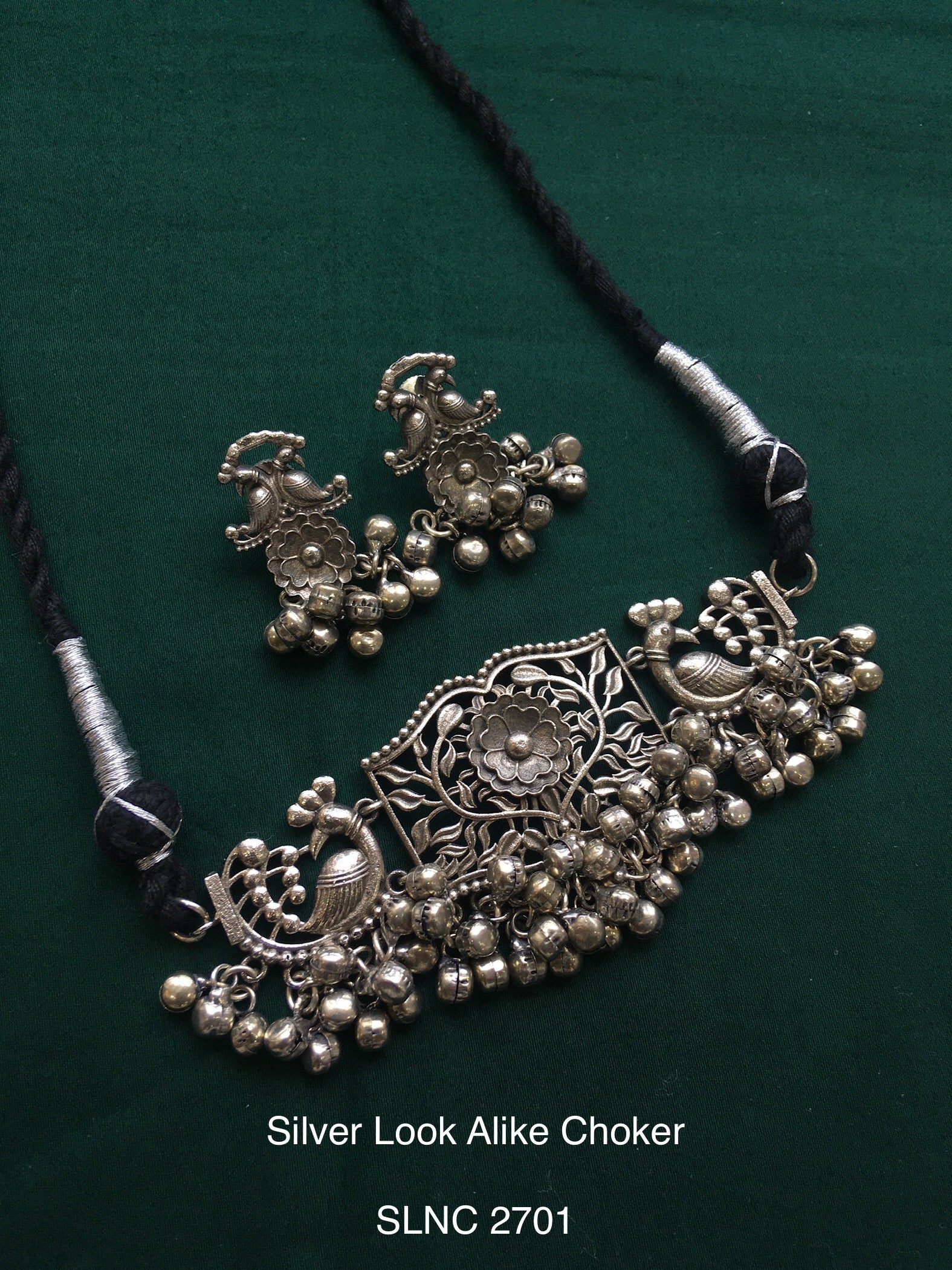 Antique Silver Tone Choker