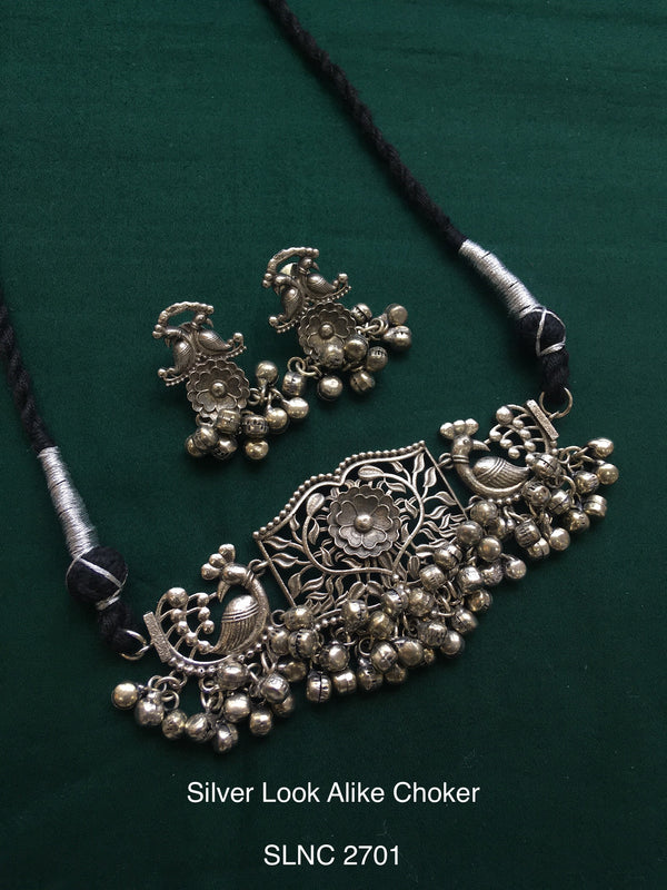 Antique Silver Tone Choker