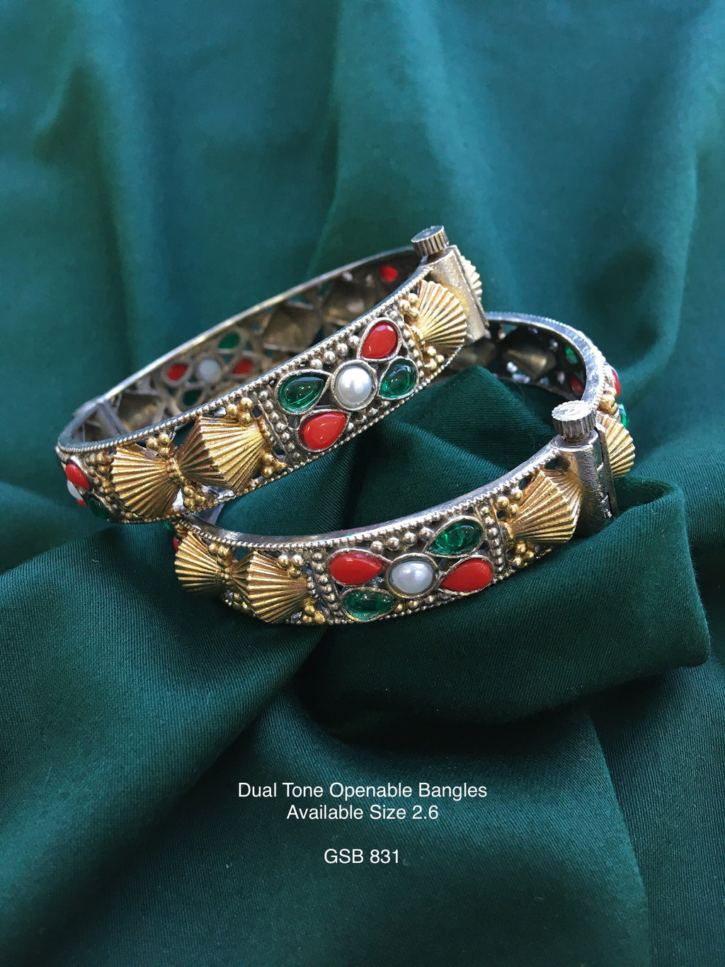 Antique Dual Tone Bangles