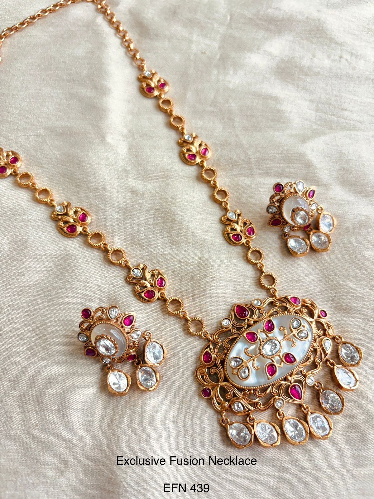 Inkari Polki Long Necklace