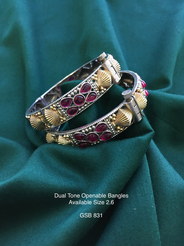 Antique Dual Tone Bangles