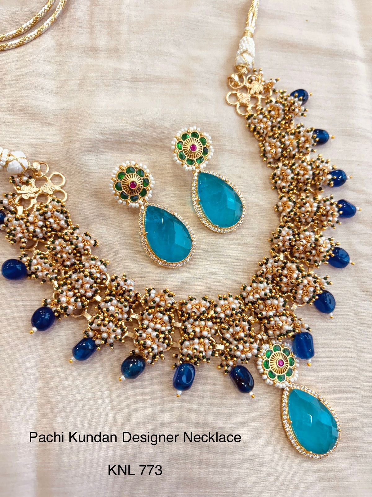 Handcrafted Jadau Patta Necklace