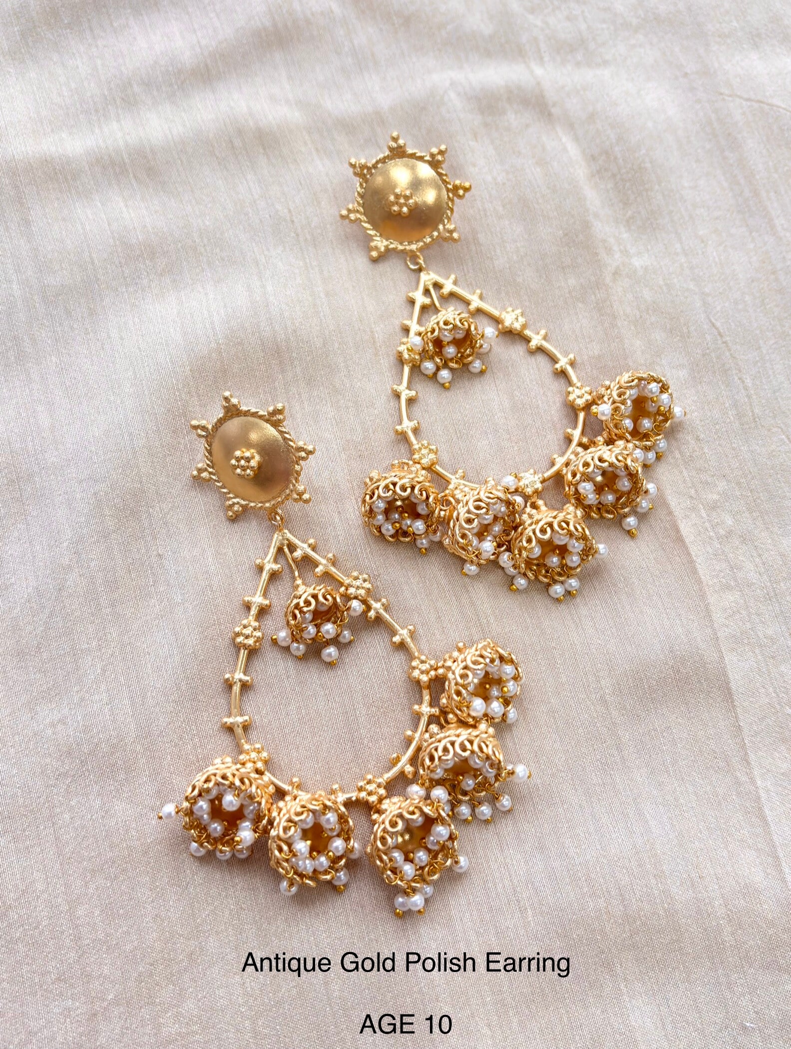 Ethno Gold Earring