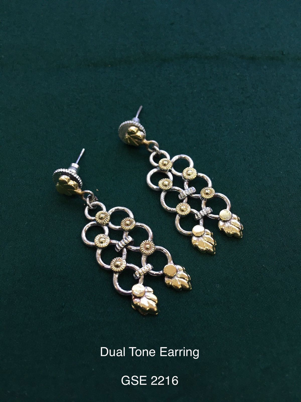 Dual Tone Earrings