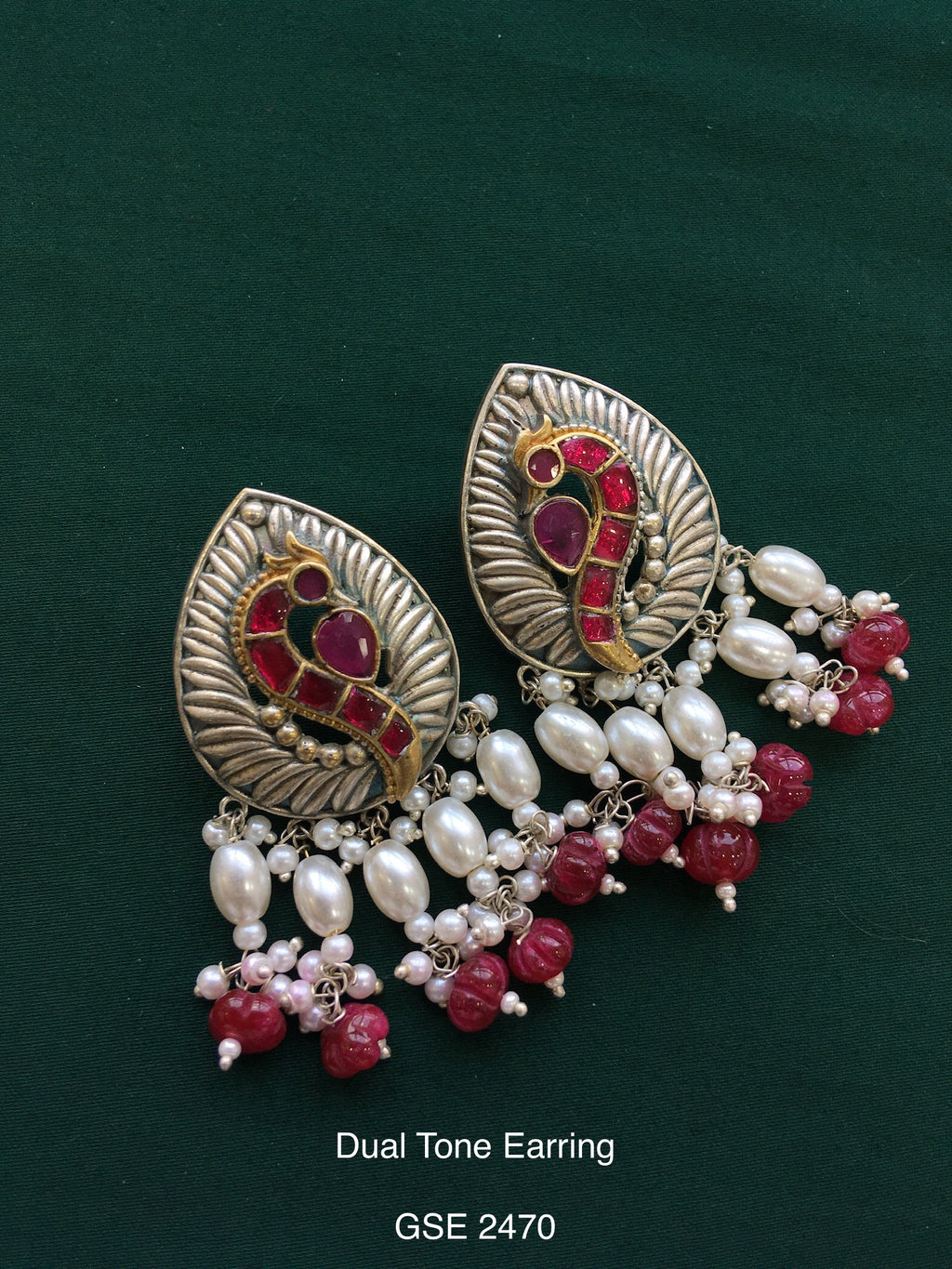 Antique Dual Tone Earring